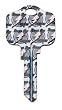 Tampa Bay Lightning Kwikset KW1 House Key