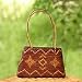 Natural fibers handbag, 'Currents' Image