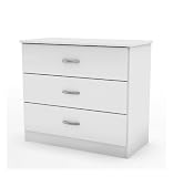South Shore Libra Kids 3 Drawer Chest in Pure White Finish