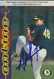 Ariel Prieto, Oakland Athletics Autographed Card