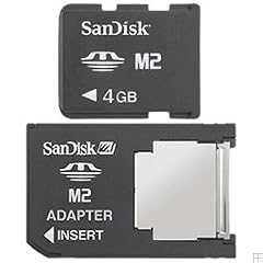4GB Speicherkarte Memory Stick Micro M2 Sony Ericsson W395 inkl. Adapter auf Pro Duo + Sandisk Travelbag Aufbewahrungstasche