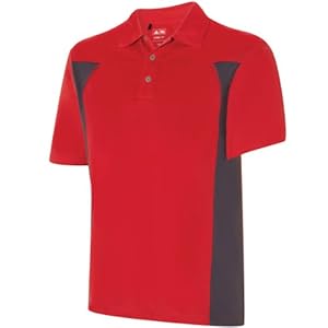 Adidas Men's Climacool Textured Colourblock Golf Polo Shirt Medium Neon/Precint