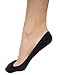 Stomper Joe 4 Pack Premium Cotton No Show Socks for Women, Non Slip, Low Cut, Assorted, Medium