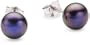 Valero  Pearls  Damen-Ohrstecker  Sterling  Silber  S��wasser-Zuchtperlen  pfauenblau  ca.  7,0-7,5   mm  hoher  Glanz  00178850