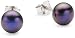 Valero Pearls Valero Classics Damen-Ohrstecker 925 Sterlingsilber Süßwasser-Zuchtperlen dunkelblau ca. 7,0-7,5 mm 178850