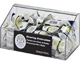Rackems 60-Pair Foam Ear Plug Dispenser No Lid, White Heavy-Duty Plastic