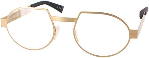 Seeoo Visionary Single Vision Full Frame Designer Reading Glasses, Gold, +0.75