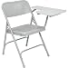National Public Seating 5200 Series All Steel Premium Folding Chair with Left Tablet Arm, 480 lbs Capacity, Gray (Carton of 2)