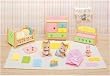 Calico Critters Tabby Twins Sleep N Play Set