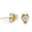 14K Yellow Gold Diamond Solitaire Stud Earrings (0.20 cttw, I-J, SI)