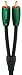 AudioQuest Evergreen .6m (1.96 ft.) RCA to RCA Analog Audio Interconnect Cable