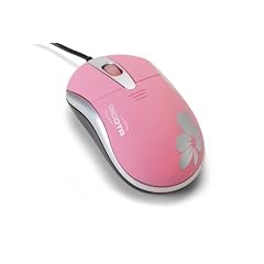 Dicota Blossom optische Maus schnurgebunden pink