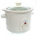 1.5 Ltr Mini Slow Cooker - Ceramic White