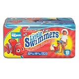 Huggies Little Swimmers Disposable Swimpants, Large 32+ Lb - 10 pads/ Pack, 8 Packs