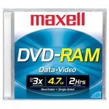 Maxell DVD-RAM x 1 - 4.7 GB - storage media ( 636082 )