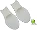 Rami Naturals Gel Toe Separators- Bonus Beauty Recipes - Bunion Spacers Straightener Corrector (White)