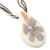 14K Vermeil 20 Fiore di Murano Necklace w/ 2 Extender