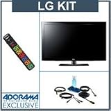 LG 47LD520 47 inch Class 1080p Full HD LCD TV, with Accessory Kit (2 HDMI Cables, 1 RGB Cable, 1 Audio Cable, Plasma / LCD Clean Kit, Monster 6 Outlet Surge Protection)