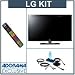 LG 47LD520 47 inch Class 1080p Full HD LCD TV, with Accessory Kit (2 HDMI Cables, 1 RGB Cable, 1 Audio Cable, Plasma / LCD Clean Kit, Monster 6 Outlet Surge Protection)