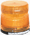 Tomar Electronics 500P-1228 Micro Lite Single Flash Low Profile DC Strobe Amber 12 - 28VDC