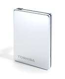 Toshiba StorE Steel PA4152E-1HE0  500 GB externe Festplatte (6,4 cm (2,5 Zoll), USB 2.0) Edelstahl - silber