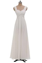 Chiffon Lace Square Neck Bridesmaid Dress 