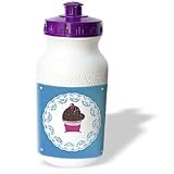 TNMGraphics Food and Drink - Chocolate Cupcake on Doily - Water Bottles