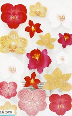 Martha Stewart Crafts - Glossary Glittered Stickers - Orchid