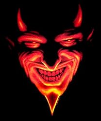HALLOWEEN T-SHIRT - DEVIL FACE! DIABLO SHIRT!