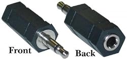 3.5mm Stereo Female / 3.5mm Mono Male Adaptor
