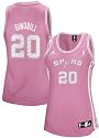 San Antonio Spurs Emanuel Ginobili Pink Wave Woman's Jersey