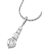 14K White Gold Journey Diamond Pendant