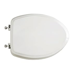 American Standard 5725.064.020 Standard Collection Elongated Toilet Seat with Cover, White by American Standard