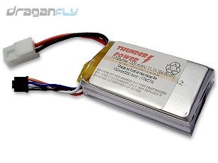 318 6Xev7kL Draganflyer RC Helicopter 3 Cell 1320mAh LiPo Battery with Balance Connector