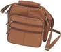 Roma Genuine Leather Brown Organizer Bag Handbag Purse