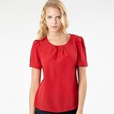 Collection-Red pleated shell top-16