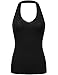FPT Womens Basic Cotton Spandex Halter Top
