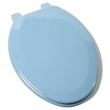 Tools & Hardware : Comfort Seats C1B4E2-45 Deluxe Molded Wood Toilet Seat, Elongated, Regency Blue