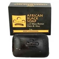 Nubian Heritage African Black Soap With Shea Butter Oats & Aloe Deep Cleansing 5 Oz