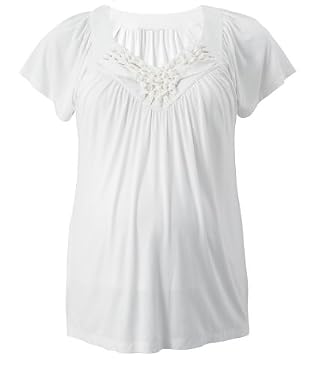 Cream nursing top