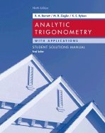 Analytic Trigonometry with Applications - Student Solutions Manual, 9TH EDITION