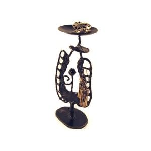 Metal Harp Jewelry/Candle Stand