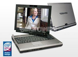 Toshiba Portege M700-S7005X - Core 2 Duo T8300 / 2.4 GHz - Centrino with vPro - RAM 2 GB - HDD 160 GB - DVD?RW (?R DL) / DVD-RAM - GMA X3100 Dynamic Video Memory Technology 4.0 - Gigabit Ethernet - WLAN : Bluetooth 2.0 EDR, 802.11 a/b/g/n (draft) - TPM - fingerprint reader - Win XP Tablet PC 2005 - 12.1 Widescreen TFT 1280 x 800 ( WXGA ) - camera - Microsoft Office Ready