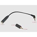 Klinken-Adapter Set 2,5 mm Stecker-3,5mm Buchs