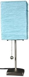 17 Inch Yoko Lamp in Aqua Blue Shade