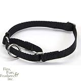 Coastal Pet No Slip Adjustable Nylon Dog Collar (Black, 6-10 inch L x 3/8 inch W)