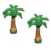 Kitchen & Housewares : 2 x 18" INFLATABLE PALM TREES HAWAIIAN LUAU PIRATE PARTY