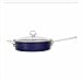 Chantal Enamel-on-Steel Surface 4-Quart/11-Inch Saute with Lid, Cobalt Blue