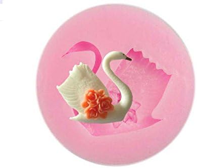 New Hot Silicon 3d DIY Swan Fondant Cake Chocolate Sugar Craft Mold Cutter Tools