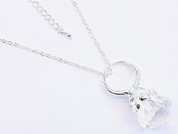 Engagement Ring Charm Bling Bling Necklace